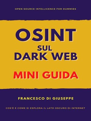 cover image of OSINT sul Dark Web
